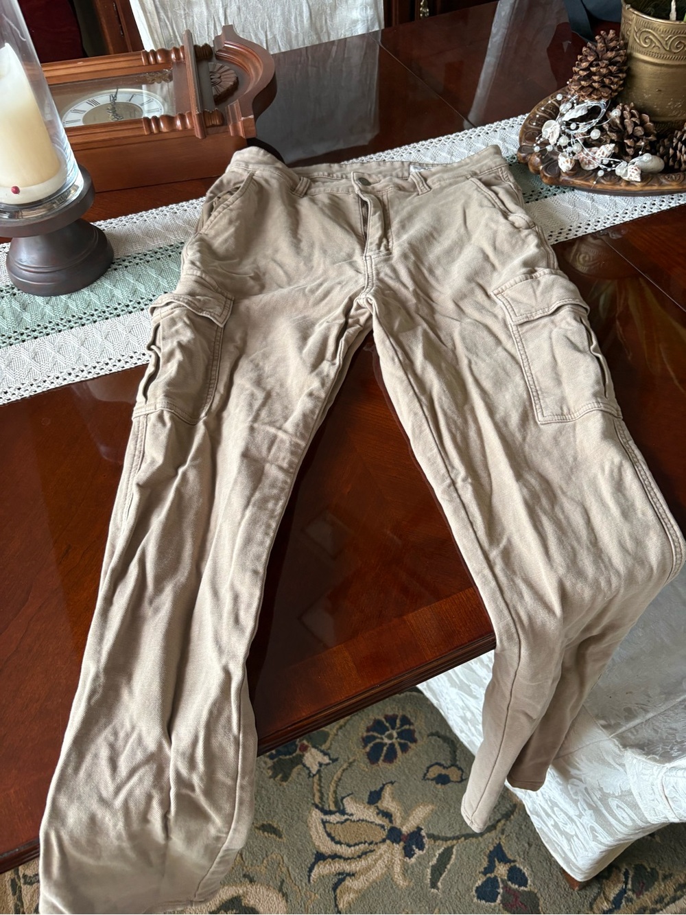 32 Degrees Men's Khaki Cargo Pants - Lightweight Utility Style